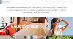 Desktop Screenshot of feldenkraispolska.org